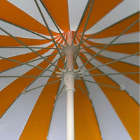 Outdoor Beach Umbrella UV Protection 12-Rib Patio Sunshade with Optional Logo Printing