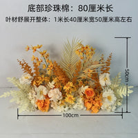 Artificial Flower Wedding Aisle Runner Forest Theme Wedding Background Decor Simulation Flower T-Stage Road Guide Finished Floral Art