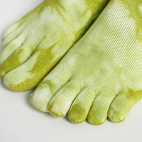 Tie-Dye Non-Slip Yoga Pilates Socks with Five Toes for Women