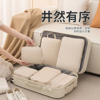 Travel Storage Bags for Clothes, Compression Packing Cubes for Luggage, Portable Organizer Set for Travel and Business Trips