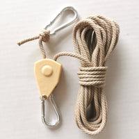 Outdoor Camping Windproof Rope with Pulley Adjuster for Tents and Tarps
