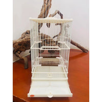 Elevated Plastic Steel Bird Cage for Small Birds, Willow Warblers, and White-eyes, Versatile Aviary for Various Small Birds