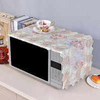 Lace Breathable Microwave Oven Dust Cover for Kitchen Appliances