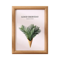 Wooden Photo Frame for 6, 7, 8, 10 Inch and A4 Pictures, Simple Curved Design