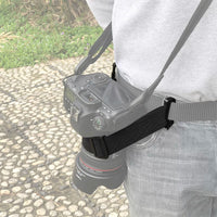 Detachable Camera Waist Belt with Decompression Shoulder Strap for DSLR/Mirrorless Cameras