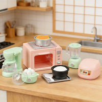 Miniature Dollhouse Kitchen Appliance Set for Pretend Play