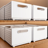 Expandable Drawer Organizer Bins for Cabinet and Desk Storage