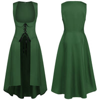Medieval Renaissance Women's Long Dress for Cosplay and Halloween