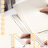 Detachable Ring Binder Notebook A4/B5/A5 with Thickened Pages for Study and Notes
