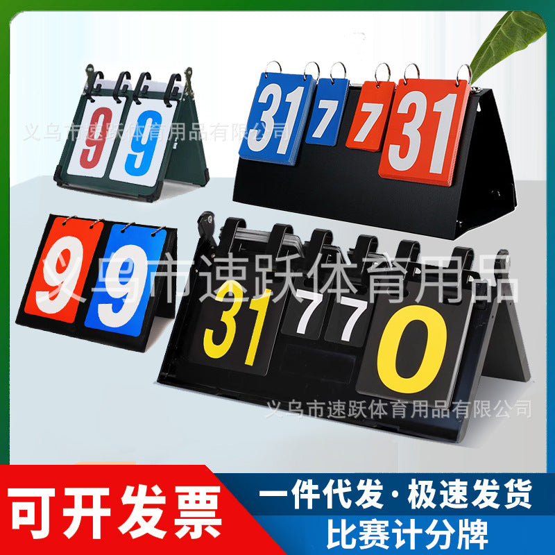 Multi-Sport Flip Scoreboard for Table Tennis, Basketball, Soccer, and Billiards