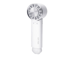 Portable Handheld Cooling Fan with Ice Compress Function, Rechargeable Mini Desk Fan with Neck Lanyard