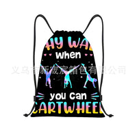 420D Oxford Cloth Drawstring Bag Dance Item Storage Multi-functional Sports Backpack