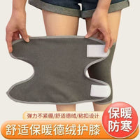 Velcro Warm Knee Pads for Cold Weather Protection, Elderly Men and Women's Winter Cycling Knee Sleeves