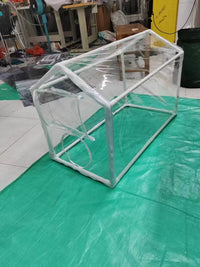 Outdoor Waterproof Windproof Pet House for Small to Medium Animals - PVC Transparent Cat Dog Shelter for Garden Patio