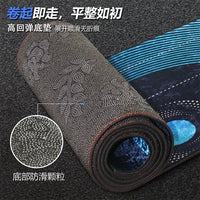 DUOLAIFA Golf Hitting Mat Three-Way Ball Return Indoor Practice Blanket for Beginners