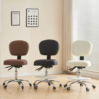 Ergonomic Dental Saddle Chair with Backrest, Swivel, and Height Adjustment
