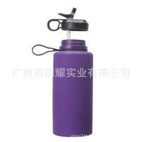 Creative Foldable 2.2L Sports Water Bottle with Straw Lid for Gym and Outdoor Use