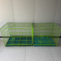 Heavy-Duty Pet Crate with Toilet Tray for Small to Large Dogs and Cats, Indoor Kedi Teddy Dog Kennel