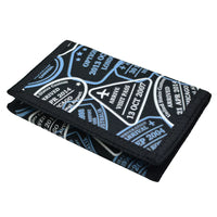 2026 New Canvas Trifold Wallet with Zipper, Waterproof, Printed, Multifunctional for Students