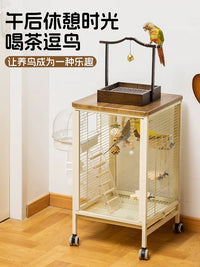 Sun Conure Parrot Cage, Monk Parakeet Bird Cage, New Ecological Home Villa Cage, Coffee Table Bird Cage