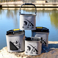 Thickened Foldable Fishing Bucket Live Fish Container