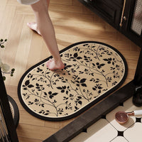 Luxury Diatomaceous Earth Bath Mat, Non-Slip Absorbent Floor Mat for Bathroom, Shower, and Entryway