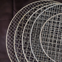 Round Portable Barbecue Grill Net for Home Outdoor Picnic and Japanese BBQ