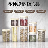 Airtight Food Storage Containers for Kitchen Pantry Organization, Clear Plastic Jars for Grains, Snacks, and Dry Goods