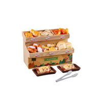 Miniature Bakery Dessert Display Set for Dollhouse