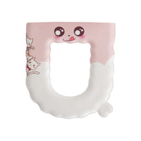 EVA Waterproof Toilet Seat Cover, Washable, Adhesive, Universal All-Season Portable Toilet Lid Cushion