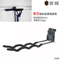 Metal Slatwall Hooks for Garage Storage, Garden Tools, Umbrellas, Shovels, and Rakes