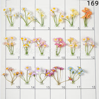 Forest-Style Artificial Daisy Bouquet, Plastic Flower DIY Straw Hat Costume Decoration, Silk Fake Flower Craft Garland Material
