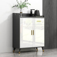 Modern Minimalist Sideboard Cabinet Rock Slab Dining Cabinet Kitchen Storage Rack Living Room Bar Tea Cabinet
