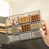 Clear Trading Card Storage Box with Dividers, Large Capacity Dustproof Plastic Game Card Organizer for Kids