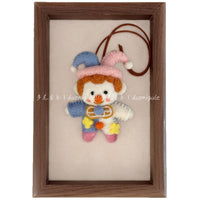 Donigule Nepal Handmade Wool Felt Clown Doll Keychain Bag Car Charm