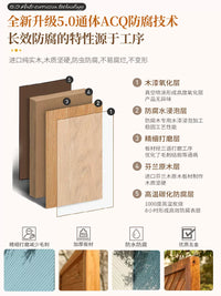 Carbonized Wood Garden Fence Panel for Privacy and Outdoor Partition