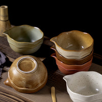 Vintage Japanese Style Ceramic Matcha Bowl for Tea and Snacks