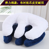 U-Shaped Latex Core Massage Pillow for Salon and Spa Beds