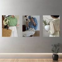 Korean Style Autumn Fashion Poster Wall Decor for Studios and Boutiques