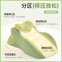 Memory Foam Face Down Pillow for Bed Reading and Phone Use, Neck Support Prone Pillow