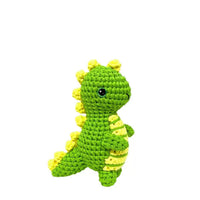 Cartoon Green Dinosaur Crochet Kit DIY Handmade Doll Yarn Craft