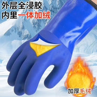 Winter Thermal Waterproof Non-slip Work Gloves for Cold Storage
