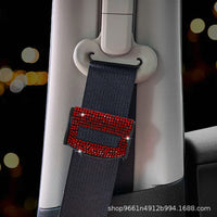 Rhinestone Car Seat Belt Clip Adjuster for Kids and Adults, 2-Pack