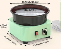 Pottery Wheel Machine for Kids and Professionals, Stepless Speed Control, Silent Operation, Electric Kiln Compatible
