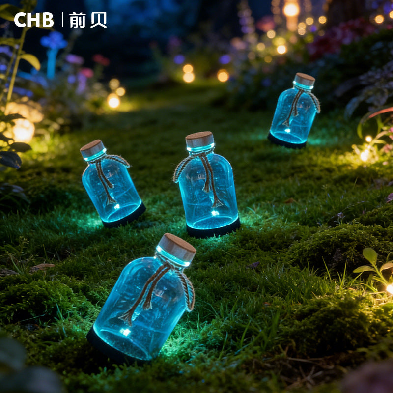 Outdoor Luminous Message Bottle Shaped Landscape Light for Park and Street Decoration