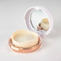 Fashion Gradient Mousse Setting Powder Compact with Mirror, Dual-Layer Design