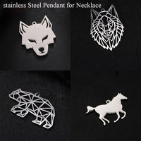 Stainless Steel Animal Pendant Charms for DIY Jewelry Making