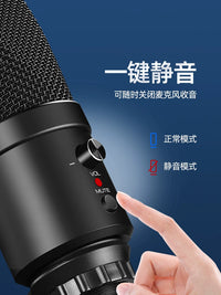 U780 USB Condenser Microphone for Computer & Mobile, Noise Reduction, Gaming, Voiceover