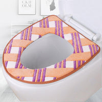 Plush Adhesive Toilet Seat Cover Cushion for U/V-shaped Toilets, Thickened and Comfortable for All Seasons