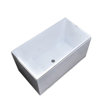 Compact Deep Soaking Bathtub for Adults and Kids, Freestanding Small Household Tub